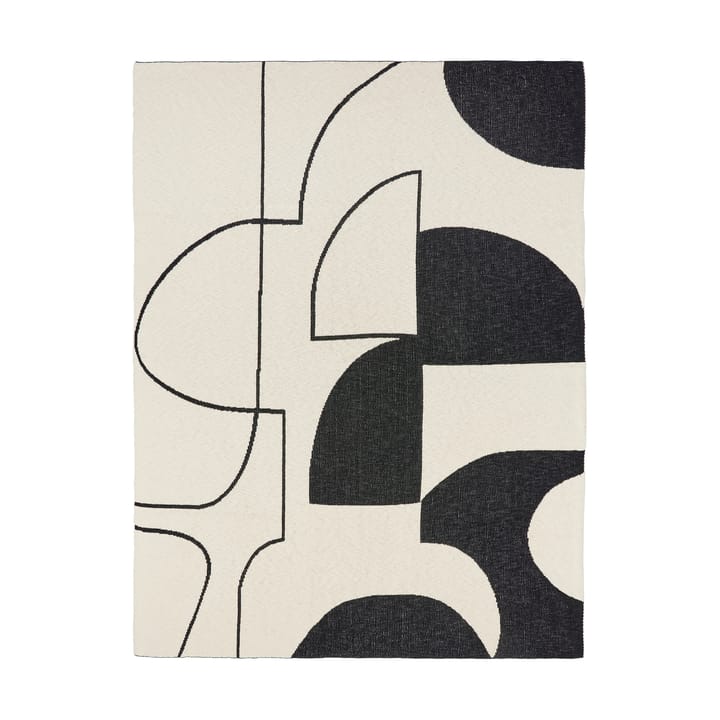 Manta Maren 130x180 cm - Black-off white - Broste Copenhagen