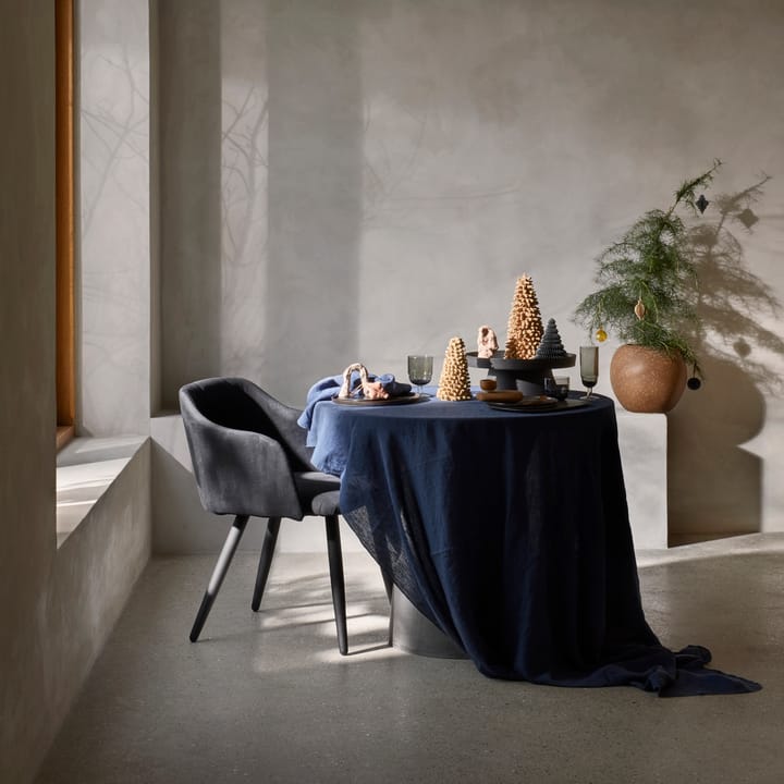 Mantel Gracie 160x300 cm, azul oscuro Broste Copenhagen