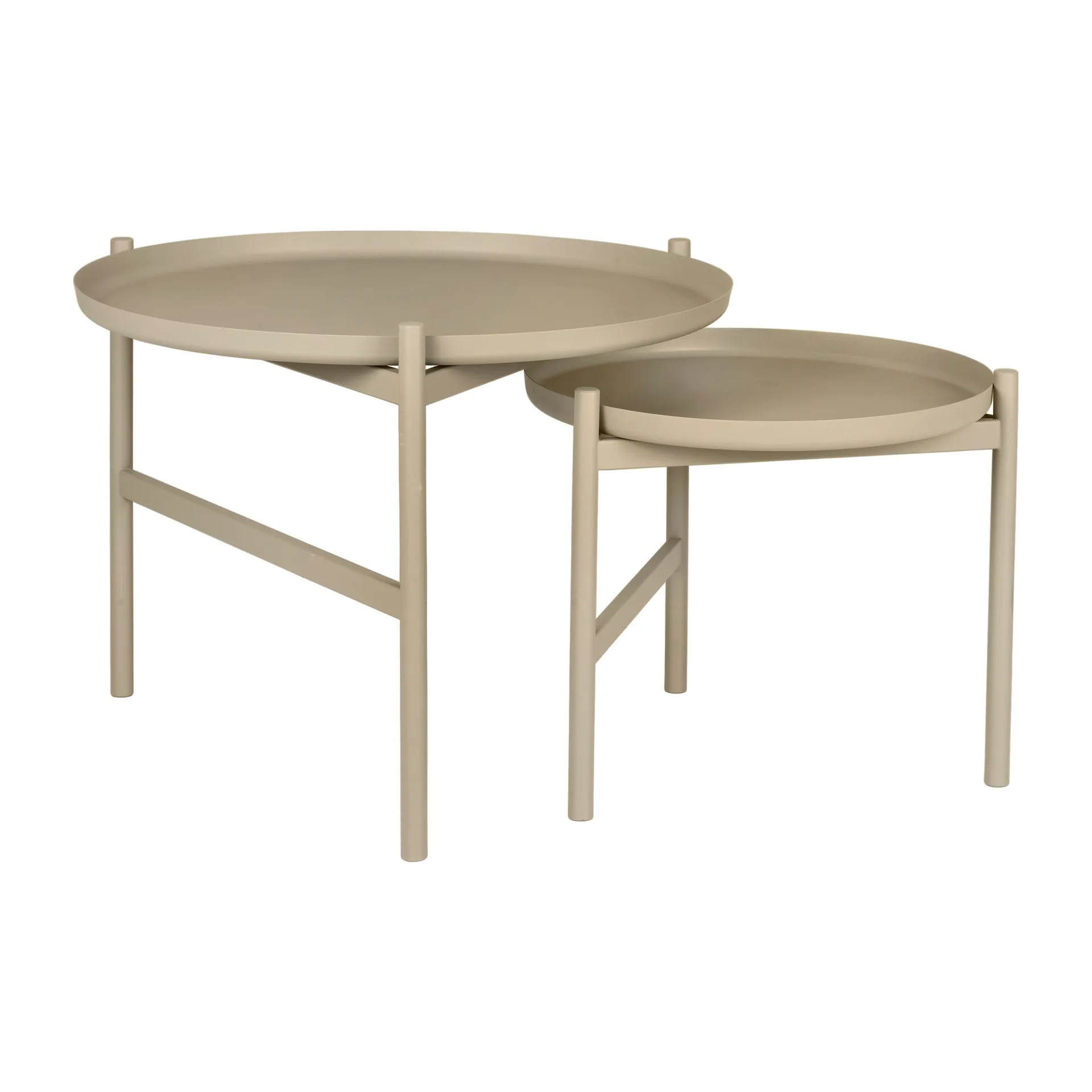 Mesa auxiliar Turner table Ø70 cm, Grey Broste Copenhagen