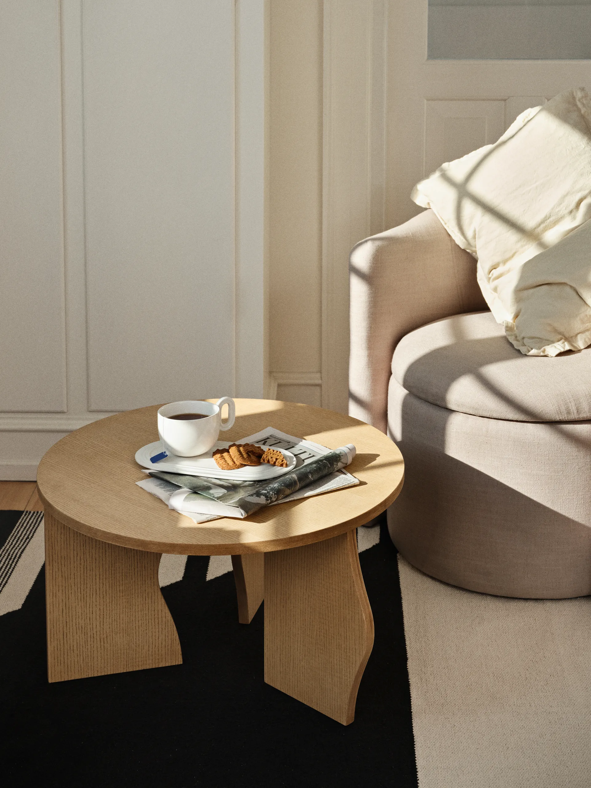 Mesa Brook Ø60 cm, Natural Broste Copenhagen