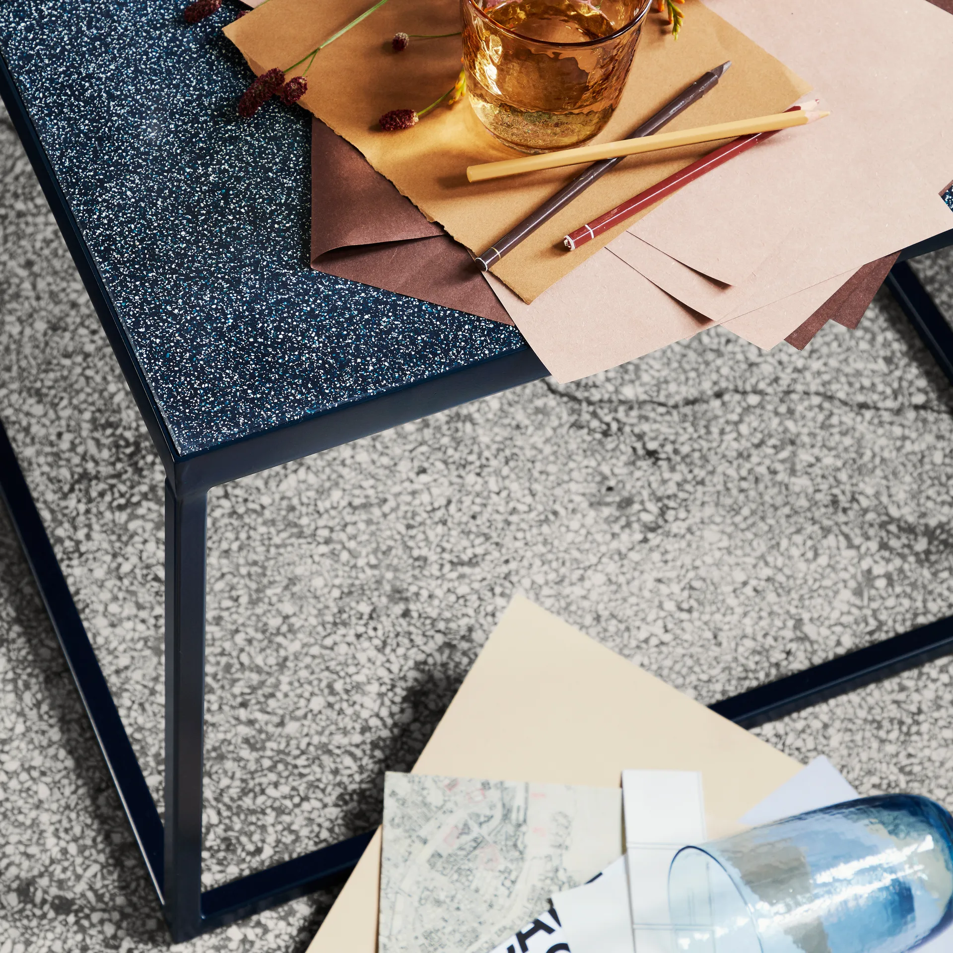 Mesa de centro set Tilde, Dark blue Broste Copenhagen