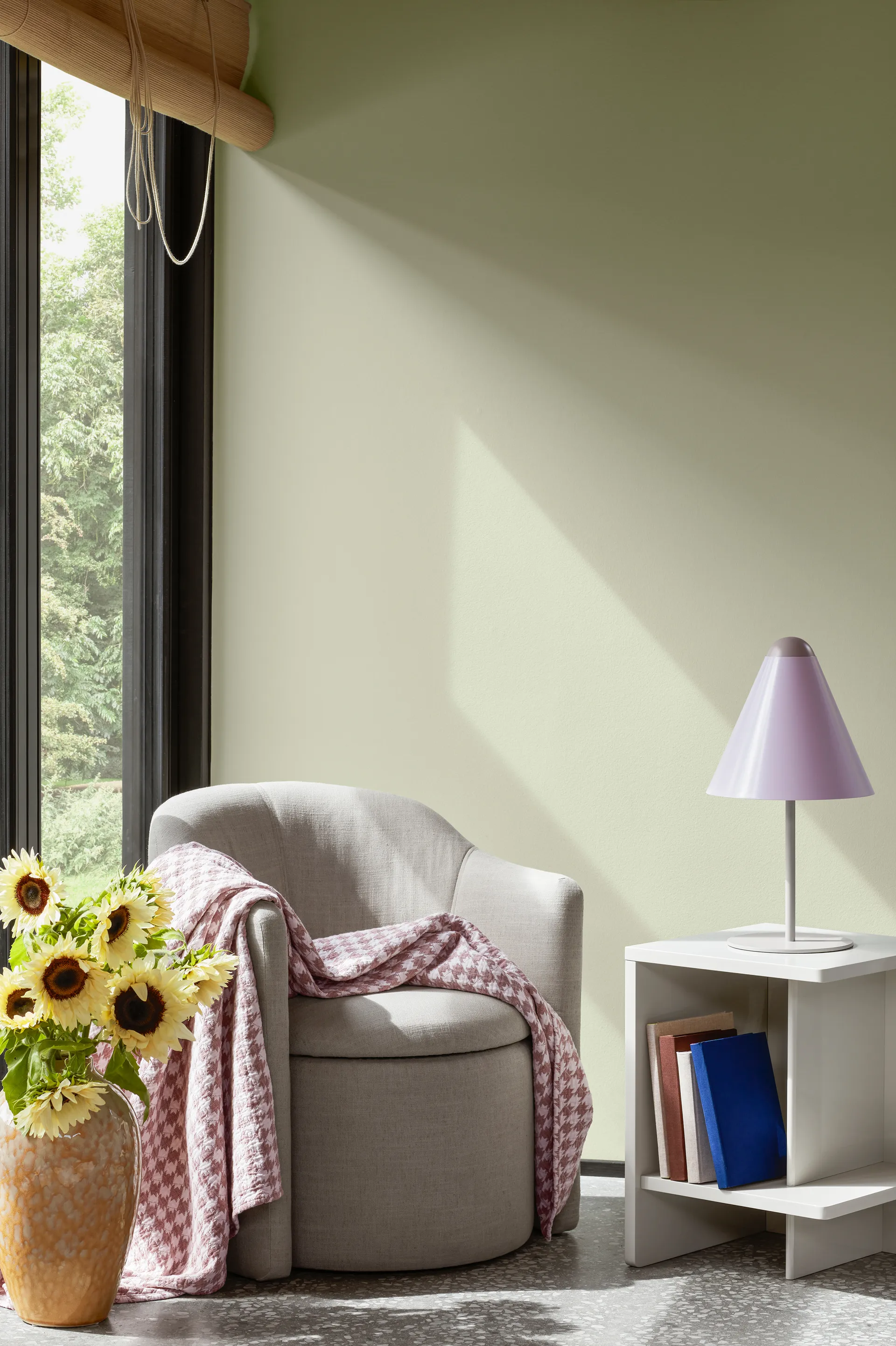 Mesilla de noche Tenna derecha 38x38 cm, Raindy day light grey Broste Copenhagen