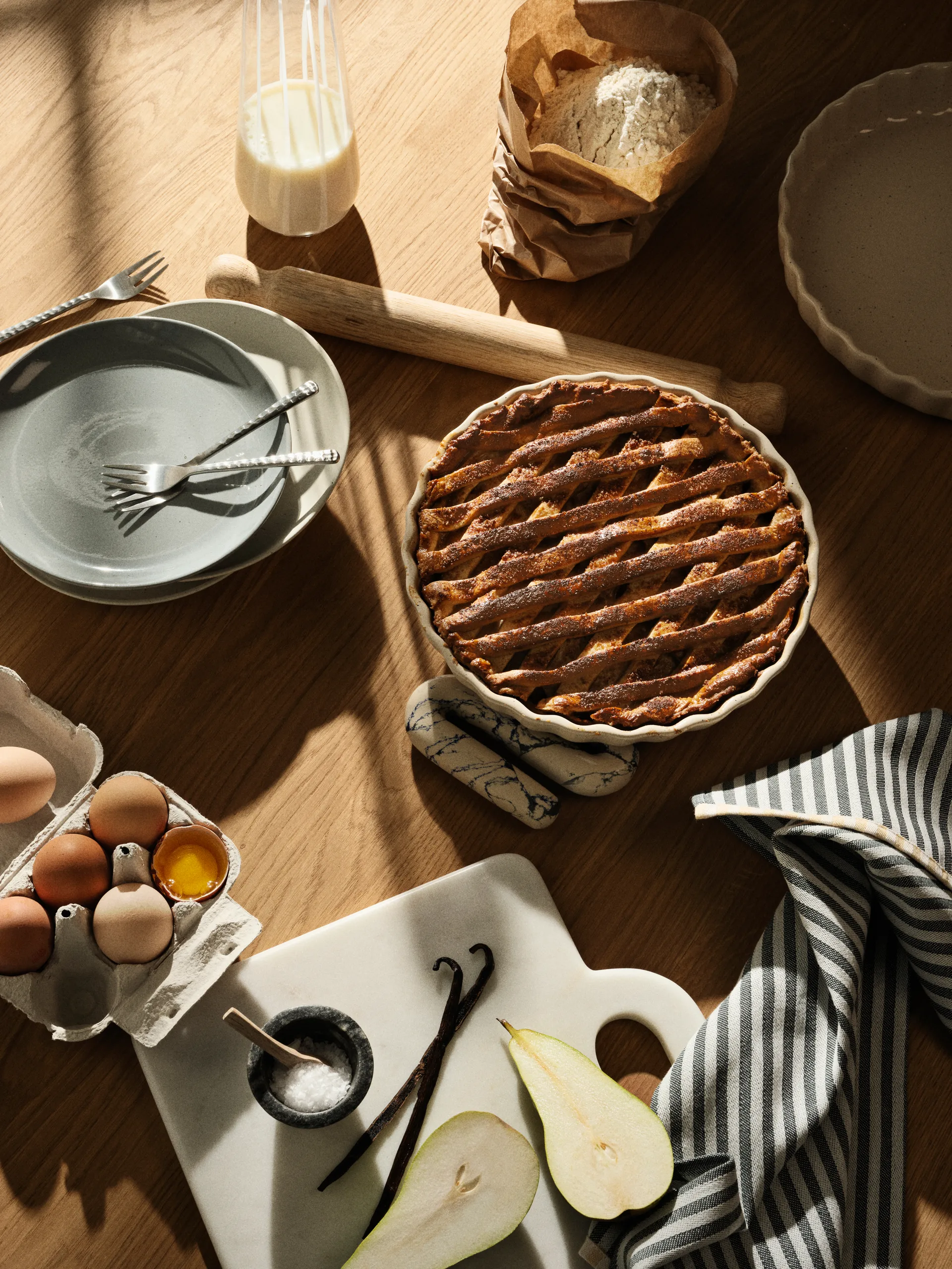 Molde para pastel Vig Ø25 cm, Beige Broste Copenhagen