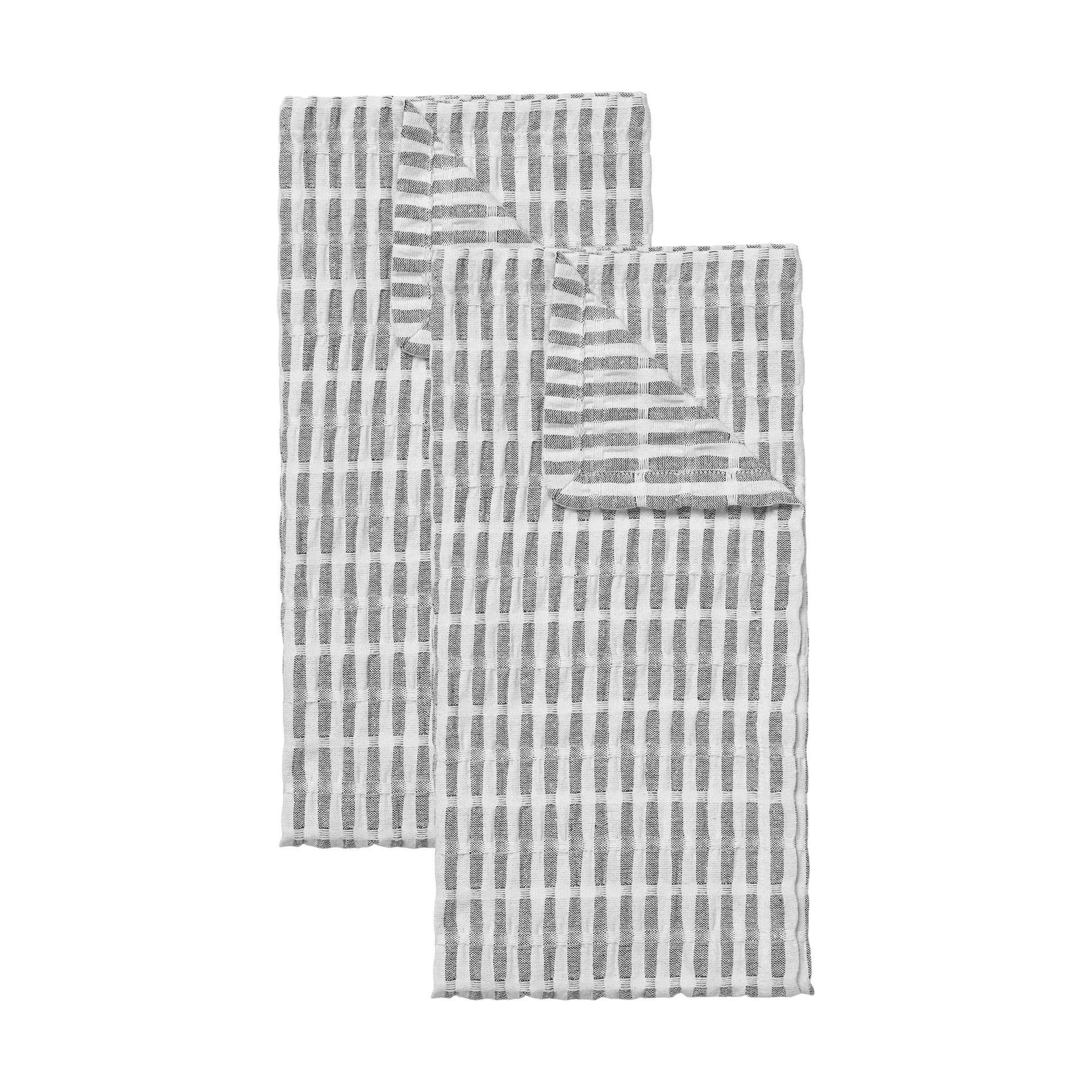 Paño de cocina Folke 50x70 cm set de 2, Black-natural Broste Copenhagen