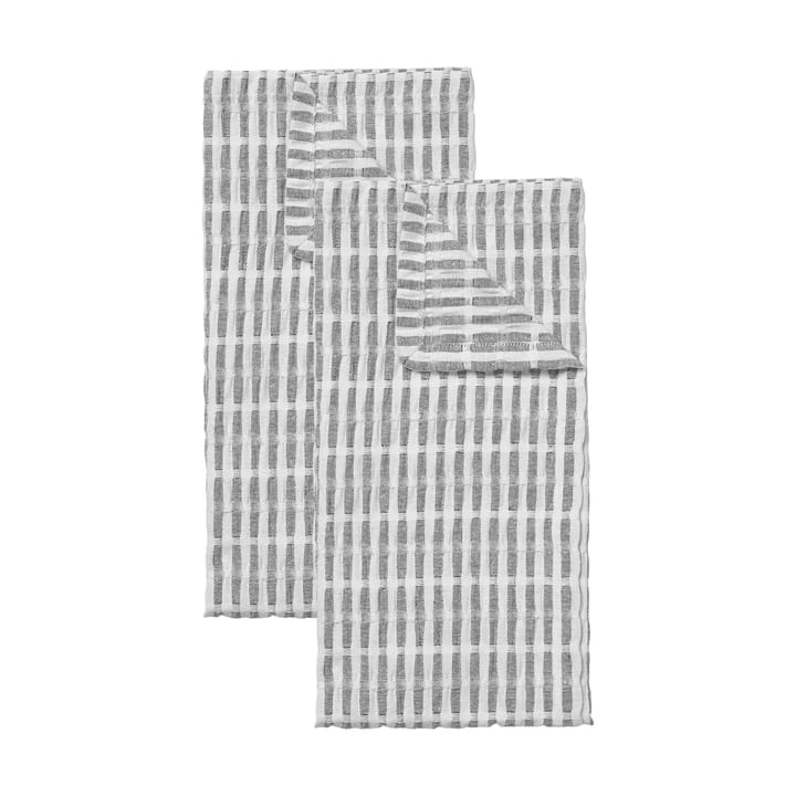 Paño de cocina Folke 50x70 cm set de 2 - Black-natural - Broste Copenhagen