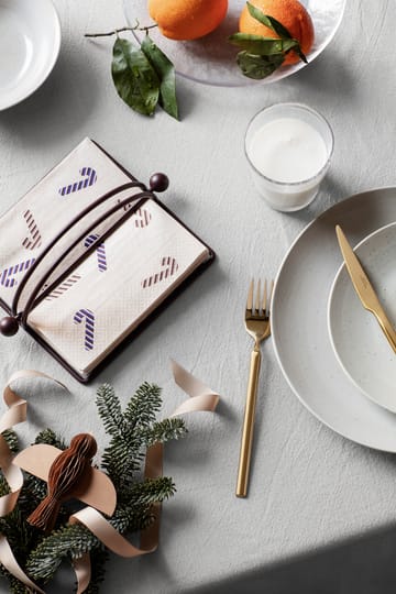Plato de mesa Nordic Vanilla Ø26 cm - Cream with grains - Broste Copenhagen