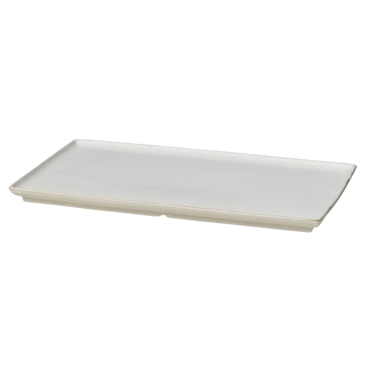 Plato Eli 15x26 cm - Matte soft light grey - Broste Copenhagen