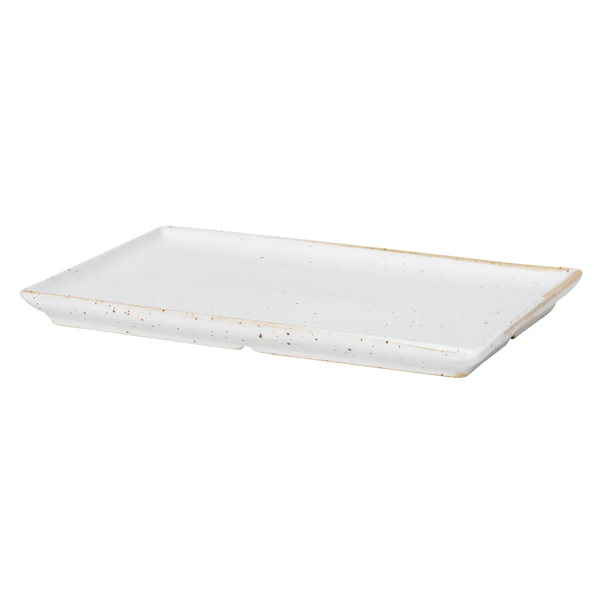 Plato Eli 17,6x20 cm, Matte soft light grey Broste Copenhagen
