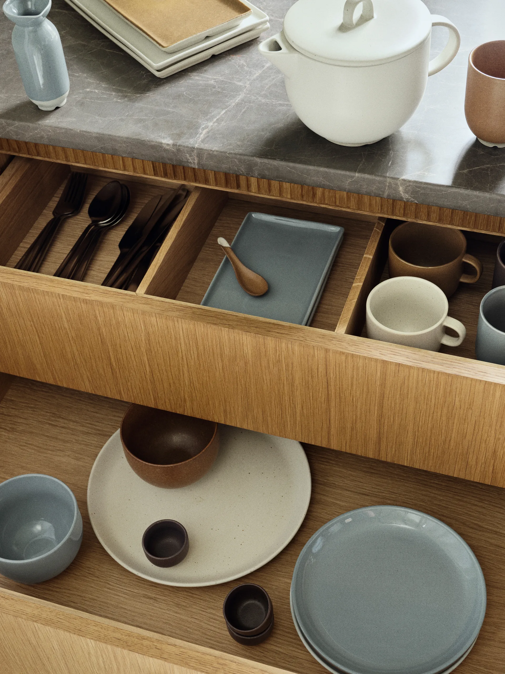 Plato Eli Ø26 cm, Soft blue Broste Copenhagen