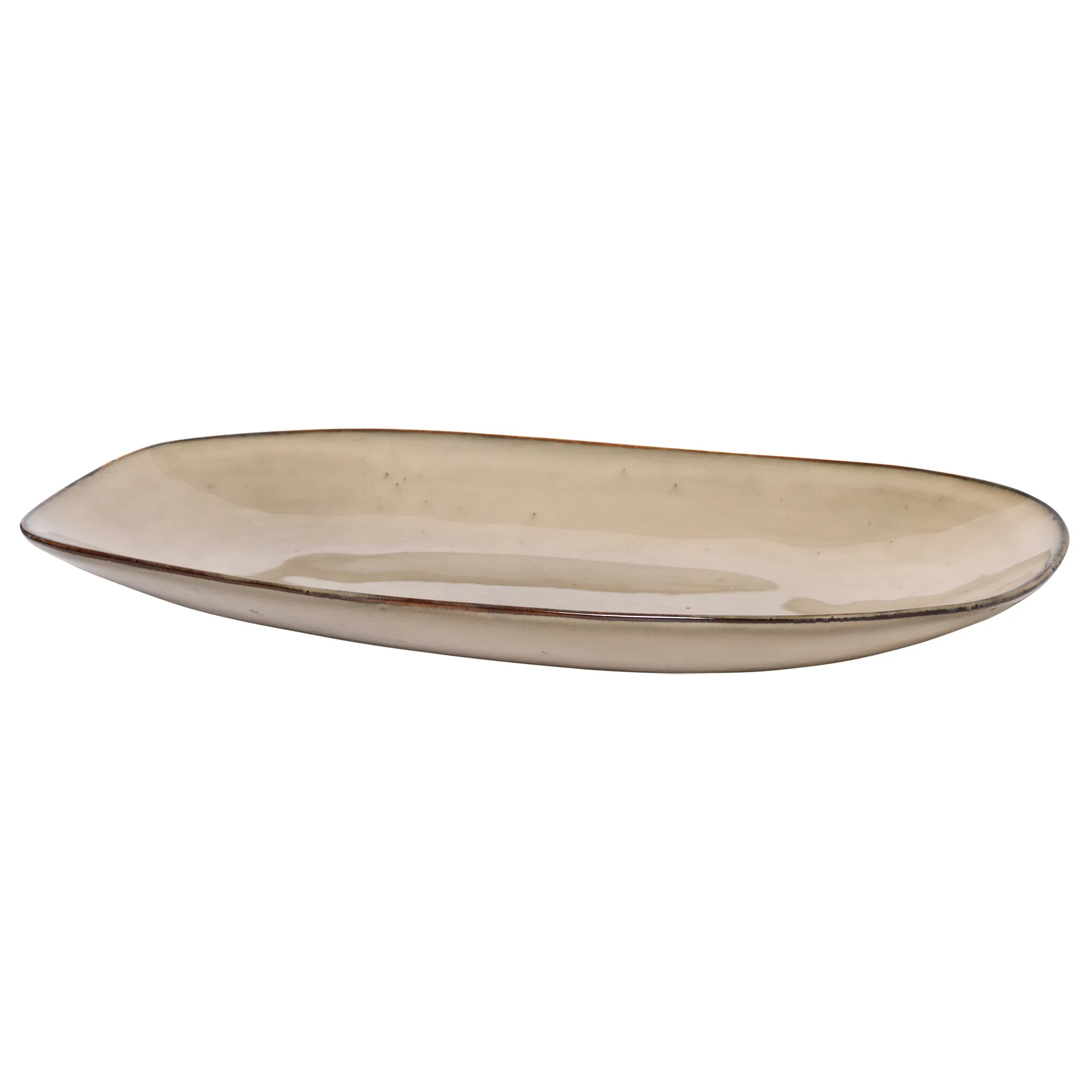 Plato Larni 19x32,5 cm, Beige Broste Copenhagen