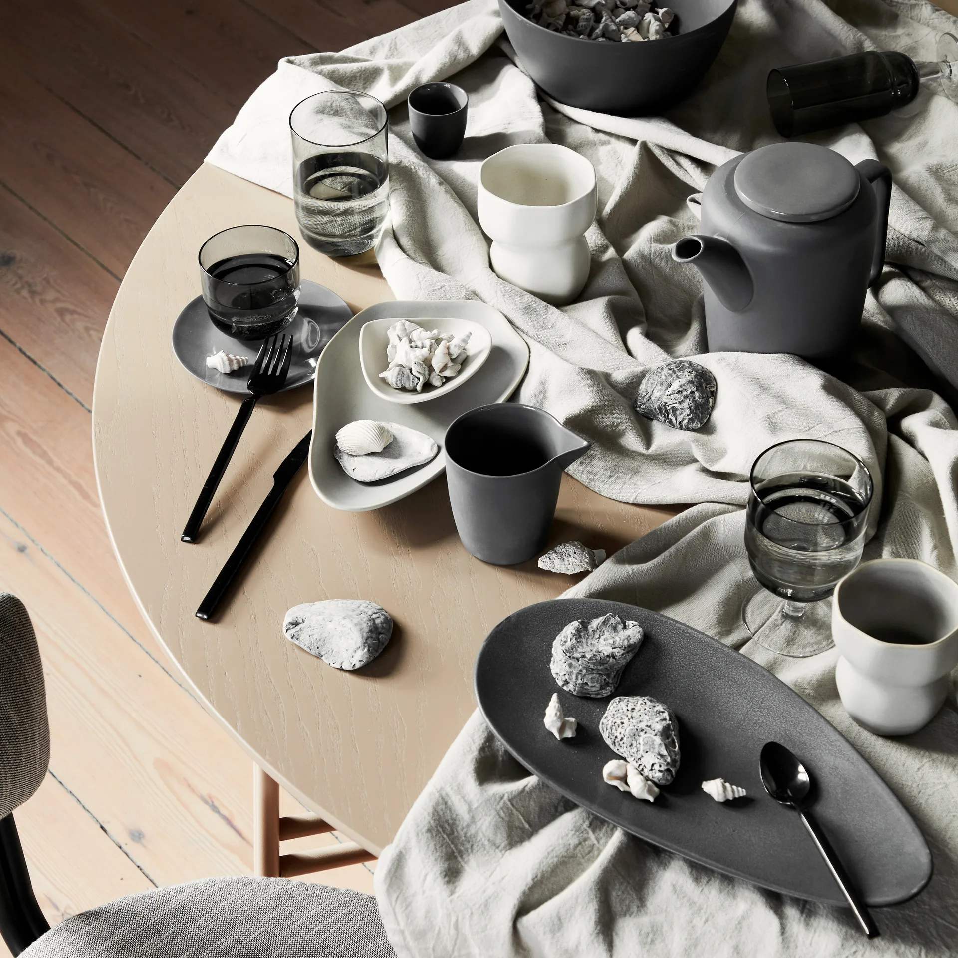 Plato Limfjord 16x32 cm, Soft grey Broste Copenhagen