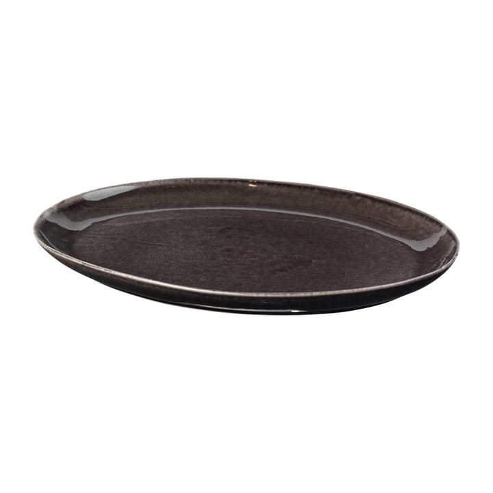 Plato ovalado Nordic Coal 26,5x36,5 cm - Charcoal - Broste Copenhagen