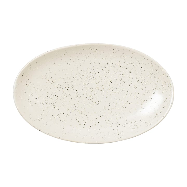 Plato ovalado Nordic Vanilla 22 cm - Cream with grains - Broste Copenhagen