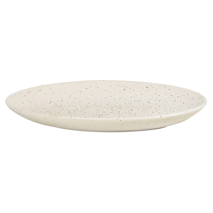 Plato ovalado Nordic Vanilla 22 cm, Cream with grains Broste Copenhagen