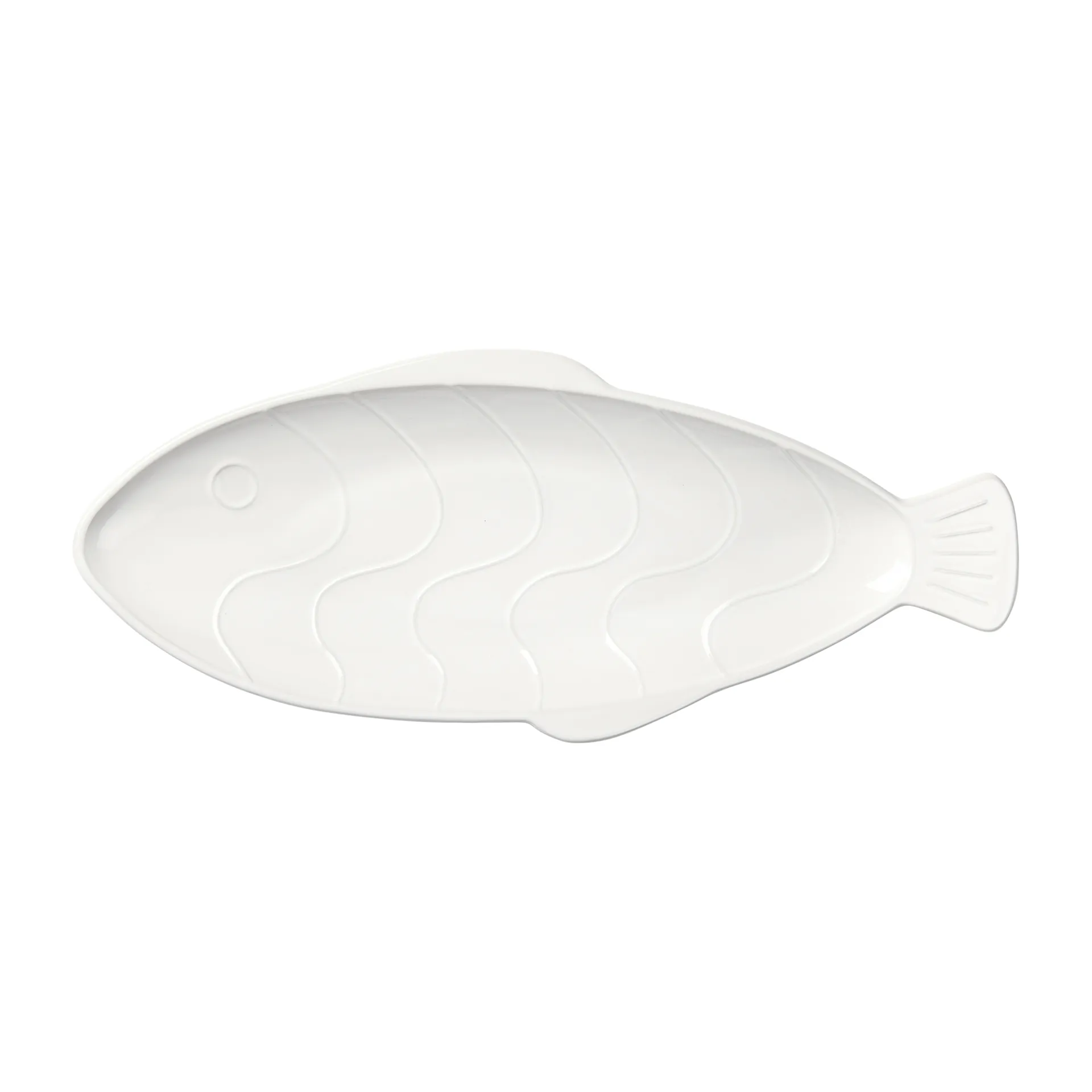 Plato Pesce 17,6x41,4 cm, Transparent white Broste Copenhagen