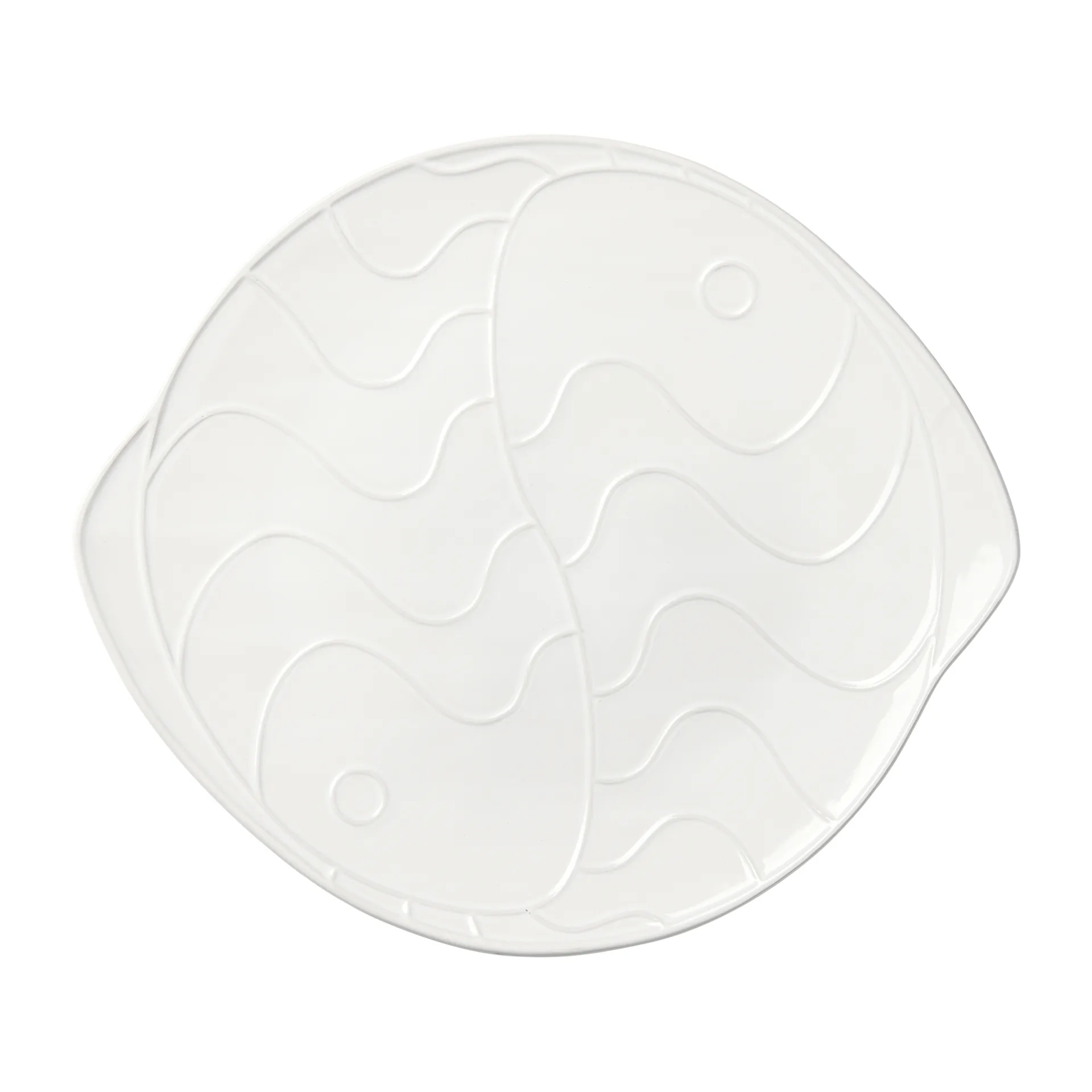 Plato Pesce 30x34,6 cm, Transparent white Broste Copenhagen