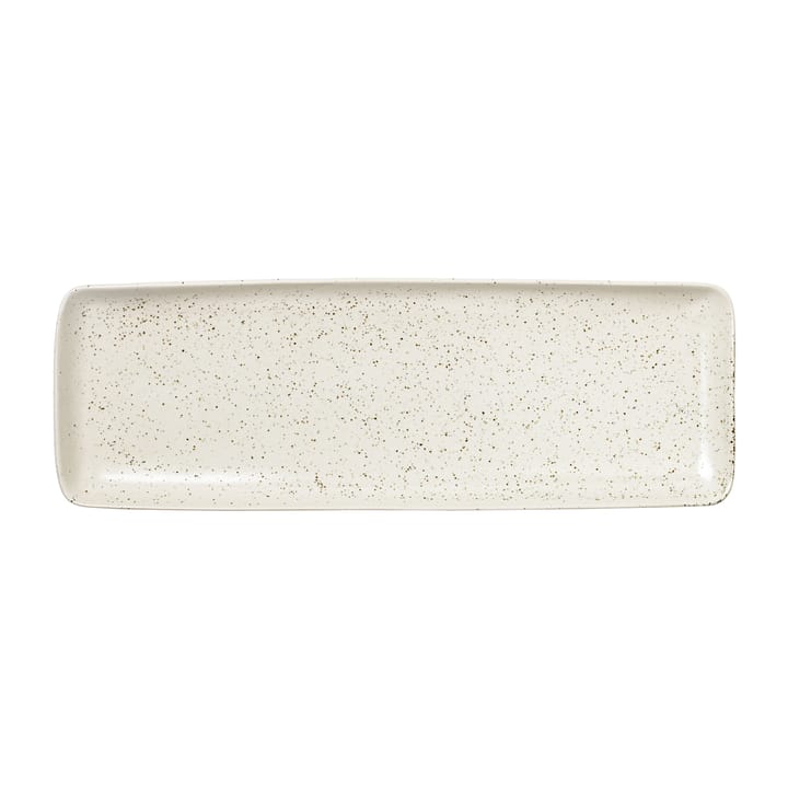 Plato rectangular Nordic Vanilla 12,5x35 cm - Cream with grains - Broste Copenhagen