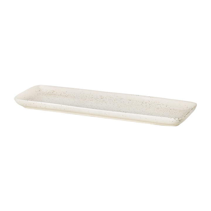 Plato rectangular Nordic Vanilla 12,5x35 cm - Cream with grains - Broste Copenhagen