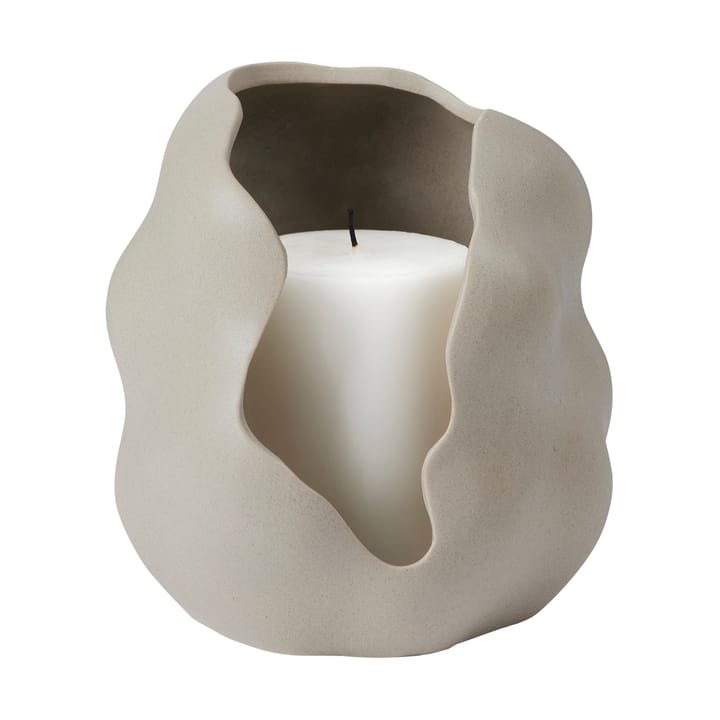 Portavelas Hekla Ø16 cm, Dove grey Broste Copenhagen