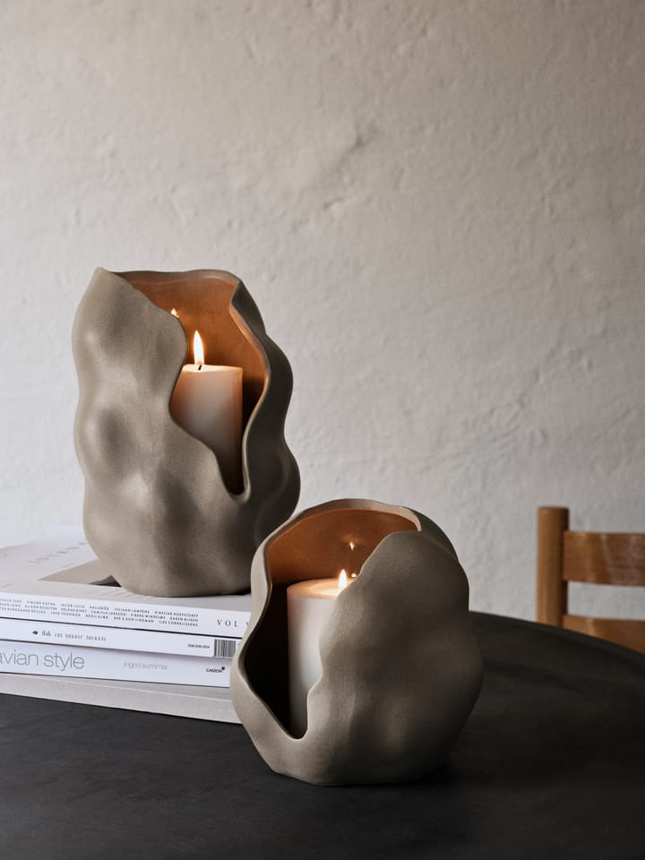 Portavelas Hekla Ø18,6 cm, Dove grey Broste Copenhagen