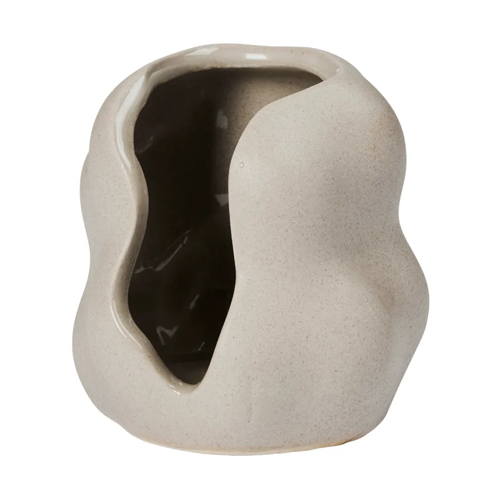 Portavelas Hekla Hurricane, Dove Grey, Ø9,5 cm Broste Copenhagen