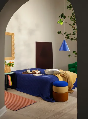 Puff Pond 42 cm - Blue-sand-ochre - Broste Copenhagen