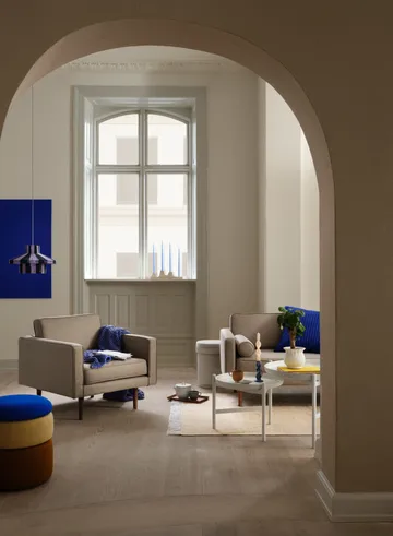 Puff Pond 42 cm - Blue-sand-ochre - Broste Copenhagen