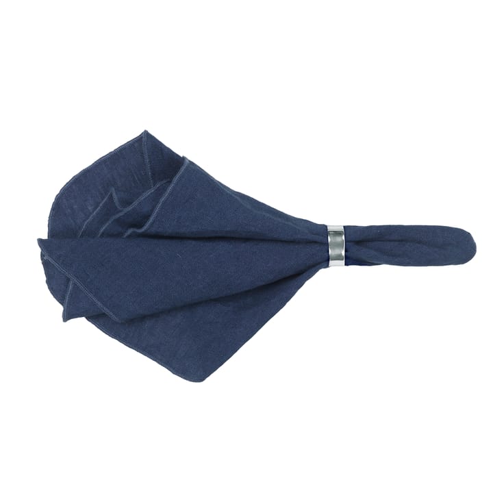 Servilleta de lino Gracie - azul oscuro (Insignia blue) - Broste Copenhagen