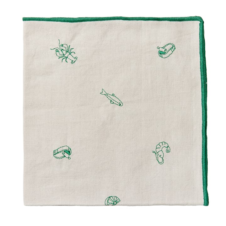 Servilleta de tela Sea 45x45 cm - Jelly green - Broste Copenhagen