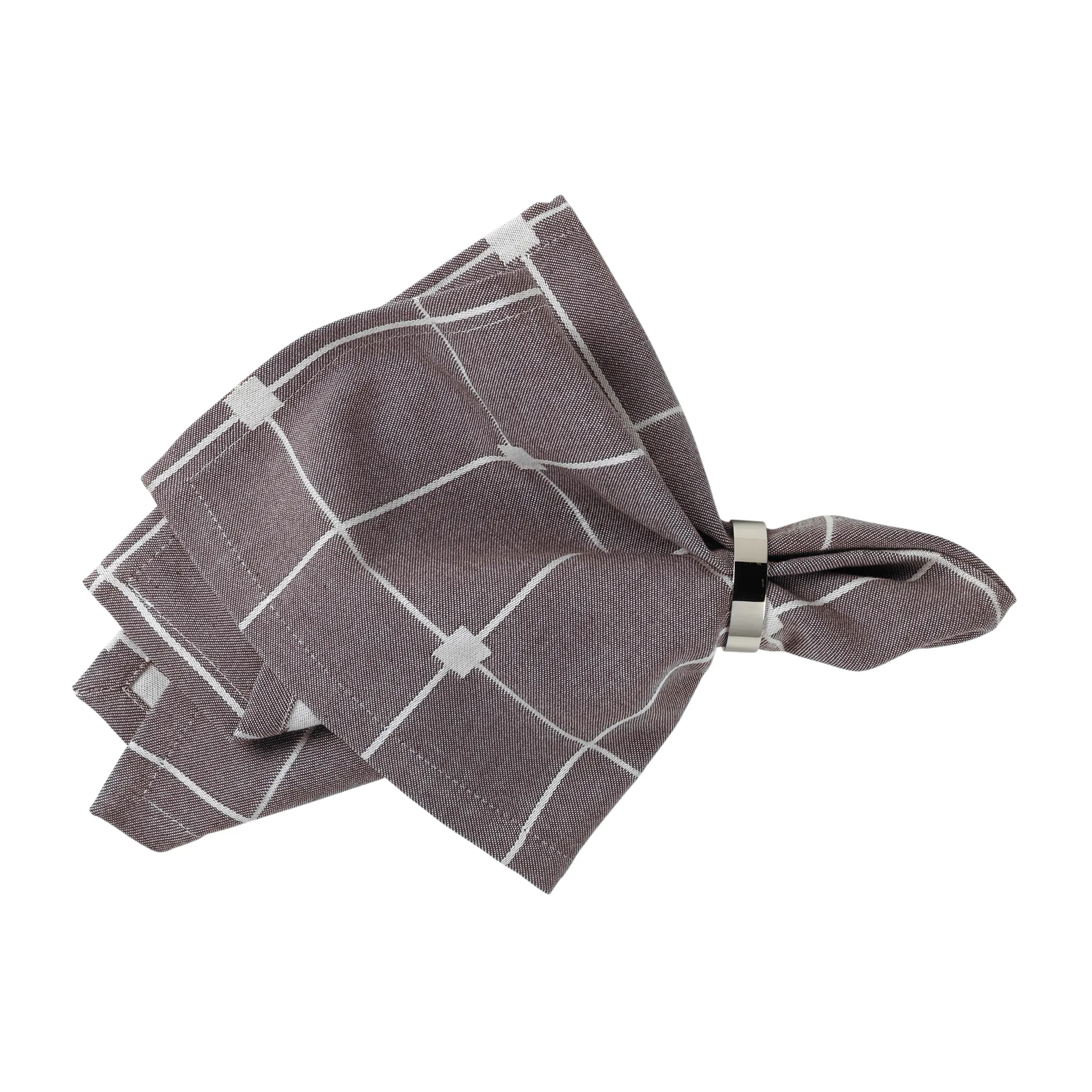 Servilleta de tela Tila 45x45 cm, Decadent cocolate-off white Broste Copenhagen