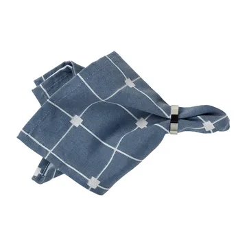 Servilleta de tela Tila 45x45 cm - Maritime blue-off white - Broste Copenhagen