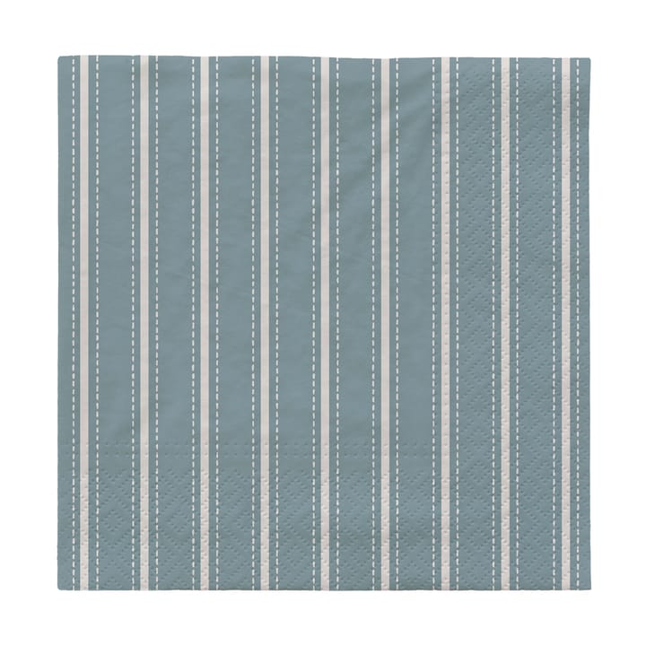 Servilletas Dolly 33x33 cm, 20-pack - Light blue-white - Broste Copenhagen