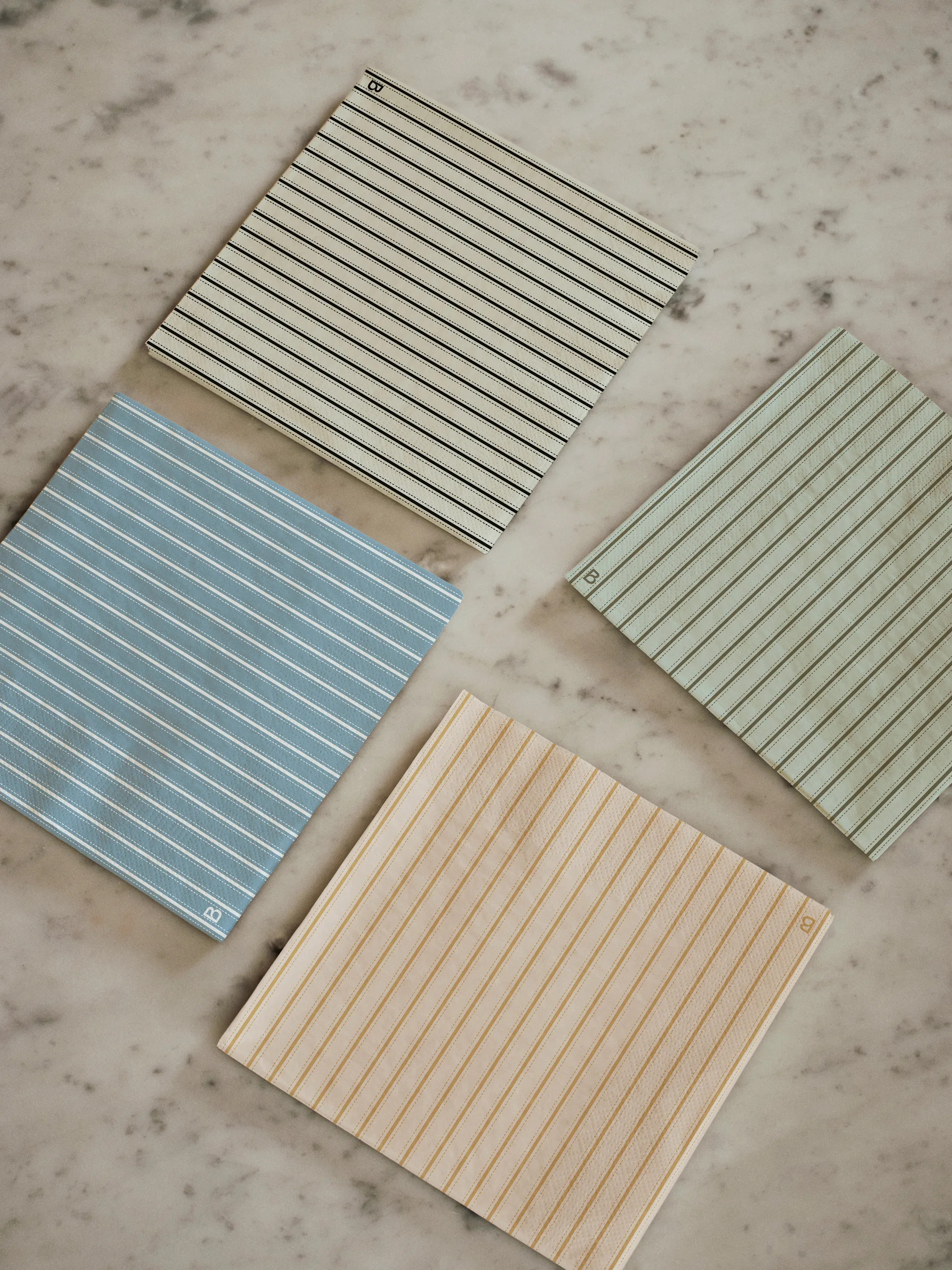 Servilletas Dolly 33x33 cm, 20-pack, Light blue-white Broste Copenhagen