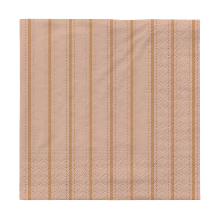 Servilletas Dolly 33x33 cm, 20-pack - Soft pink-cinnamon sand - Broste Copenhagen