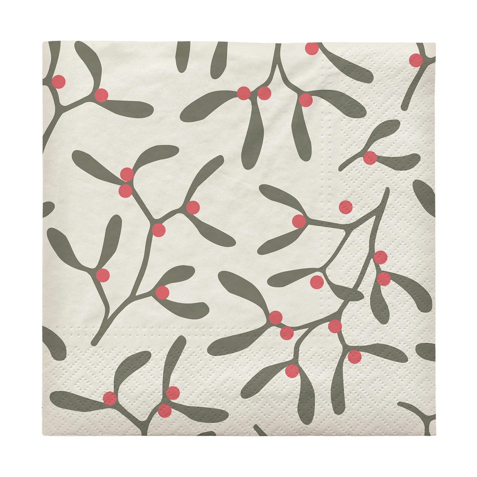 Servilletas Mistletoe 33x33 cm, 20-pack, Pompeian Red Broste Copenhagen