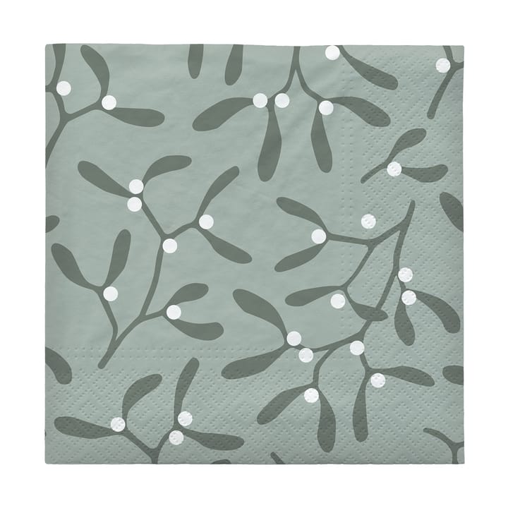 Servilletas Mistletoe 33x33 cm, 20-pack - White - Broste Copenhagen