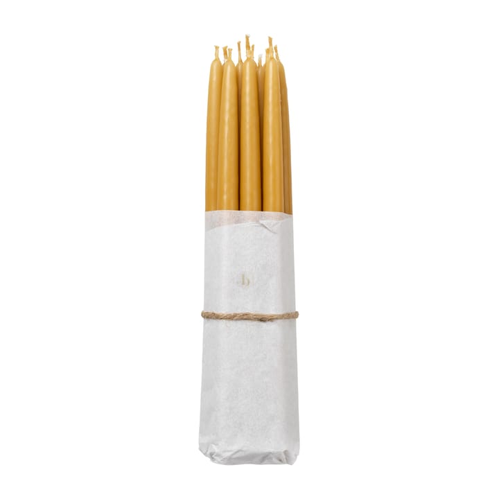 Set de 10 velas antiguas Broste Copenhagen - Golden yellow - Broste Copenhagen