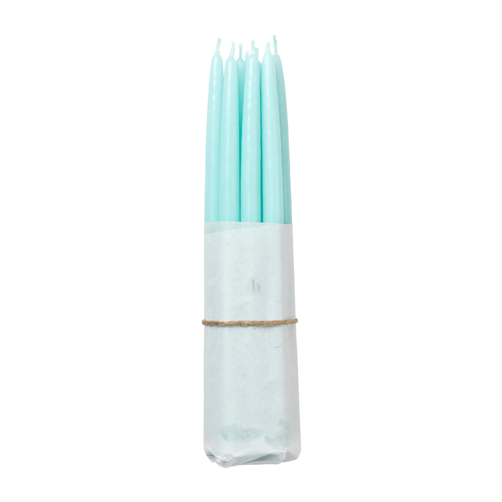 Set de 10 velas antiguas Broste Copenhagen, Mint green Broste Copenhagen