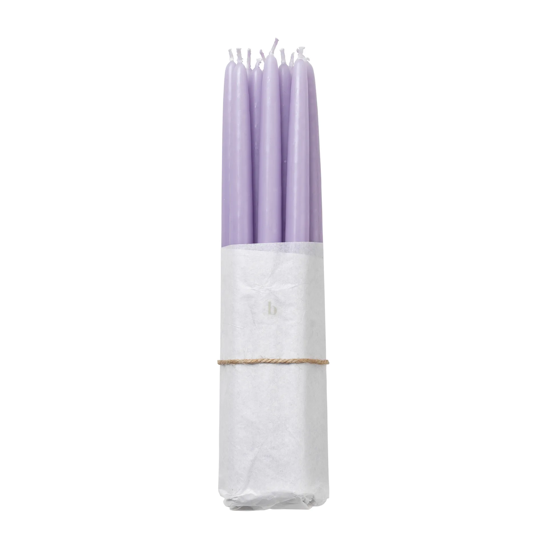 Set de 10 velas antiguas Broste Copenhagen, Orchid light purple Broste Copenhagen