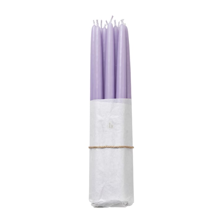 Set de 10 velas antiguas Broste Copenhagen - Orchid light purple - Broste Copenhagen