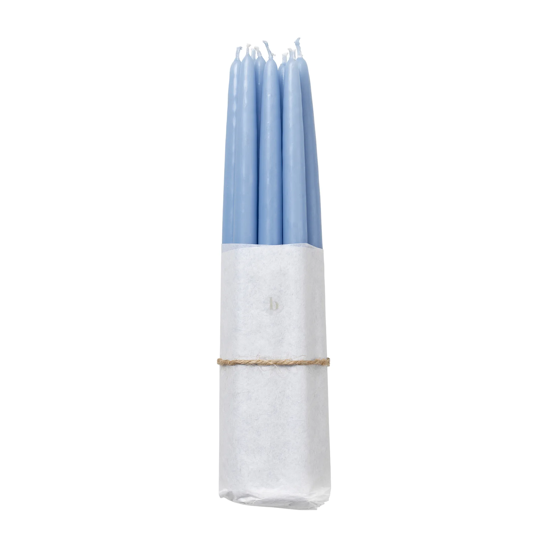 Set de 10 velas antiguas Broste Copenhagen, Plein air light blue Broste Copenhagen
