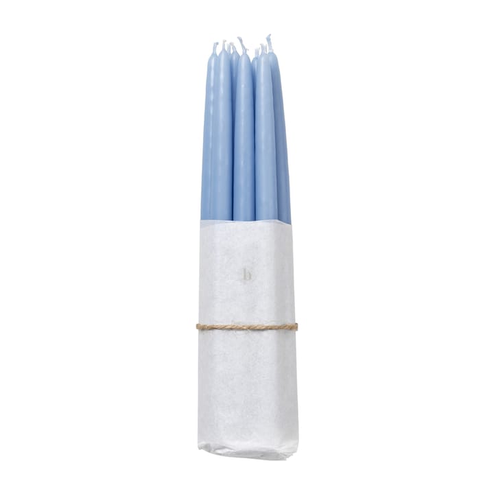 Set de 10 velas antiguas Broste Copenhagen - Plein air light blue - Broste Copenhagen