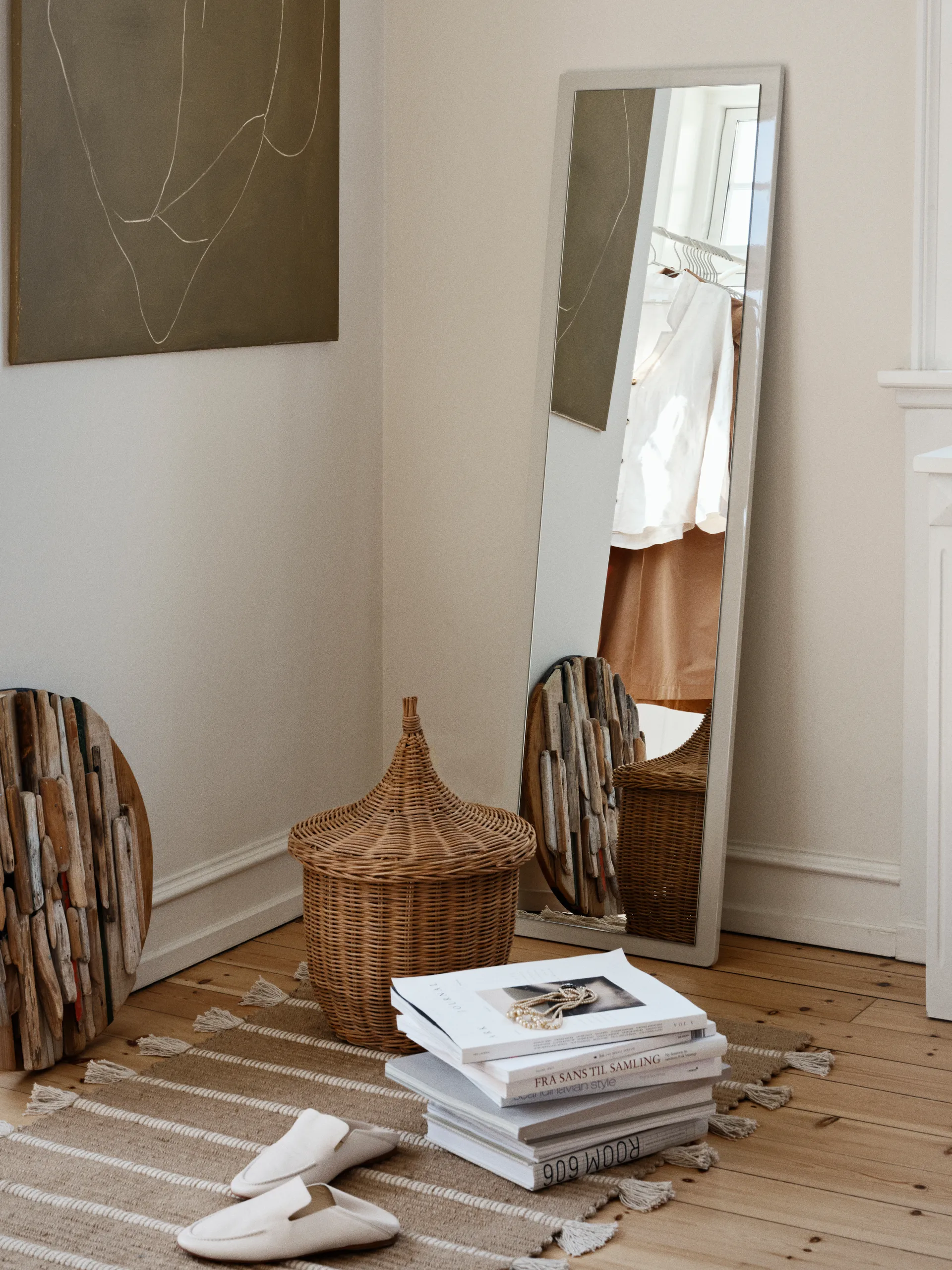 Set de 2 cestas Pallas, Natural-brown Broste Copenhagen