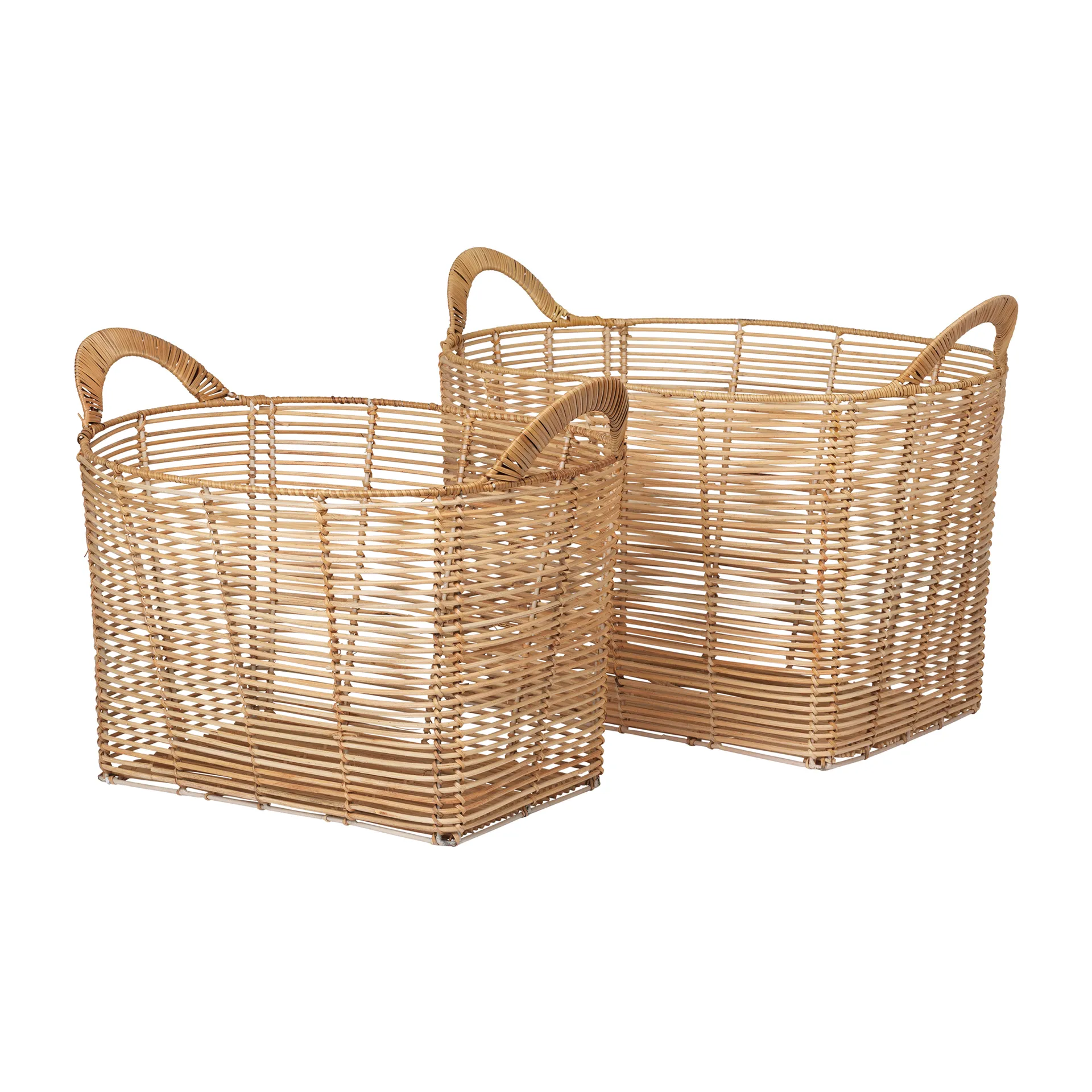 Set de 2 cestas Safi ovaladas, Natural Broste Copenhagen