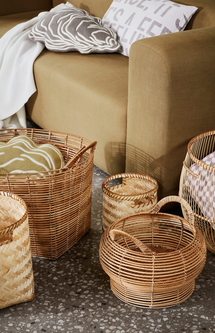 Set de 2 cestas Safi redondas, Natural Broste Copenhagen