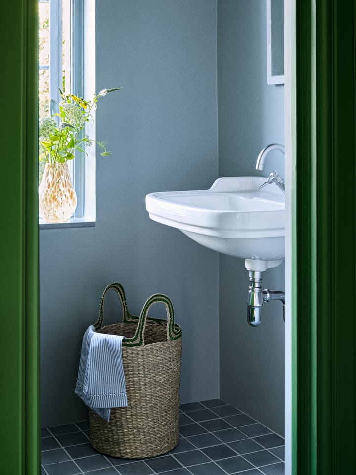 Set de 3 cestas Lykke, Natural-green Broste Copenhagen