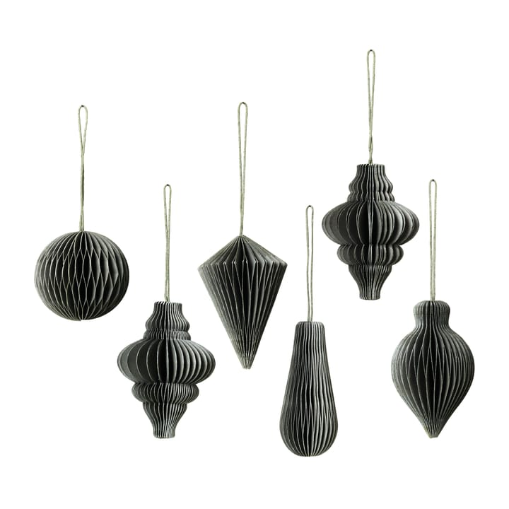 Set de 6 colgantes de navidad Christmas mix - Thyme - Broste Copenhagen