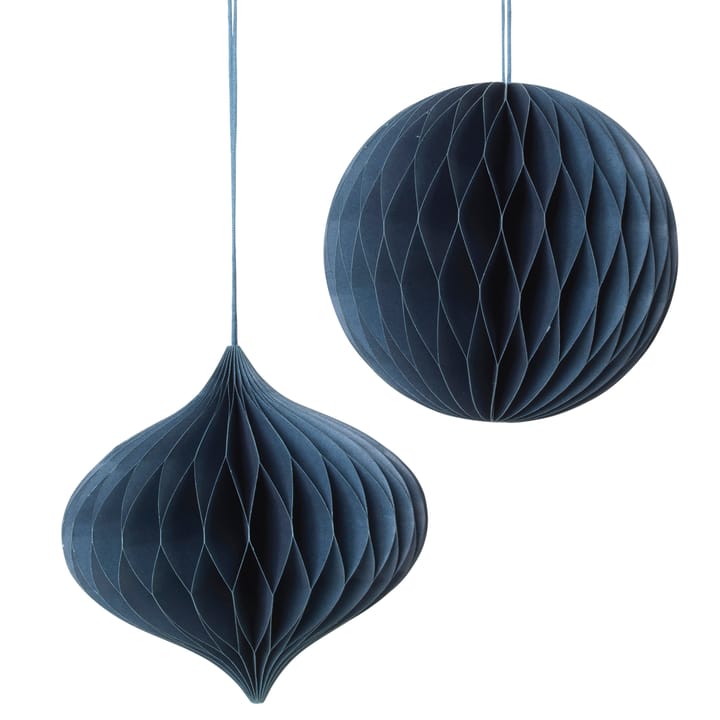 Set de bola de navidad - adorno de navidad Christmas mix Orion blue - undefined - Broste Copenhagen