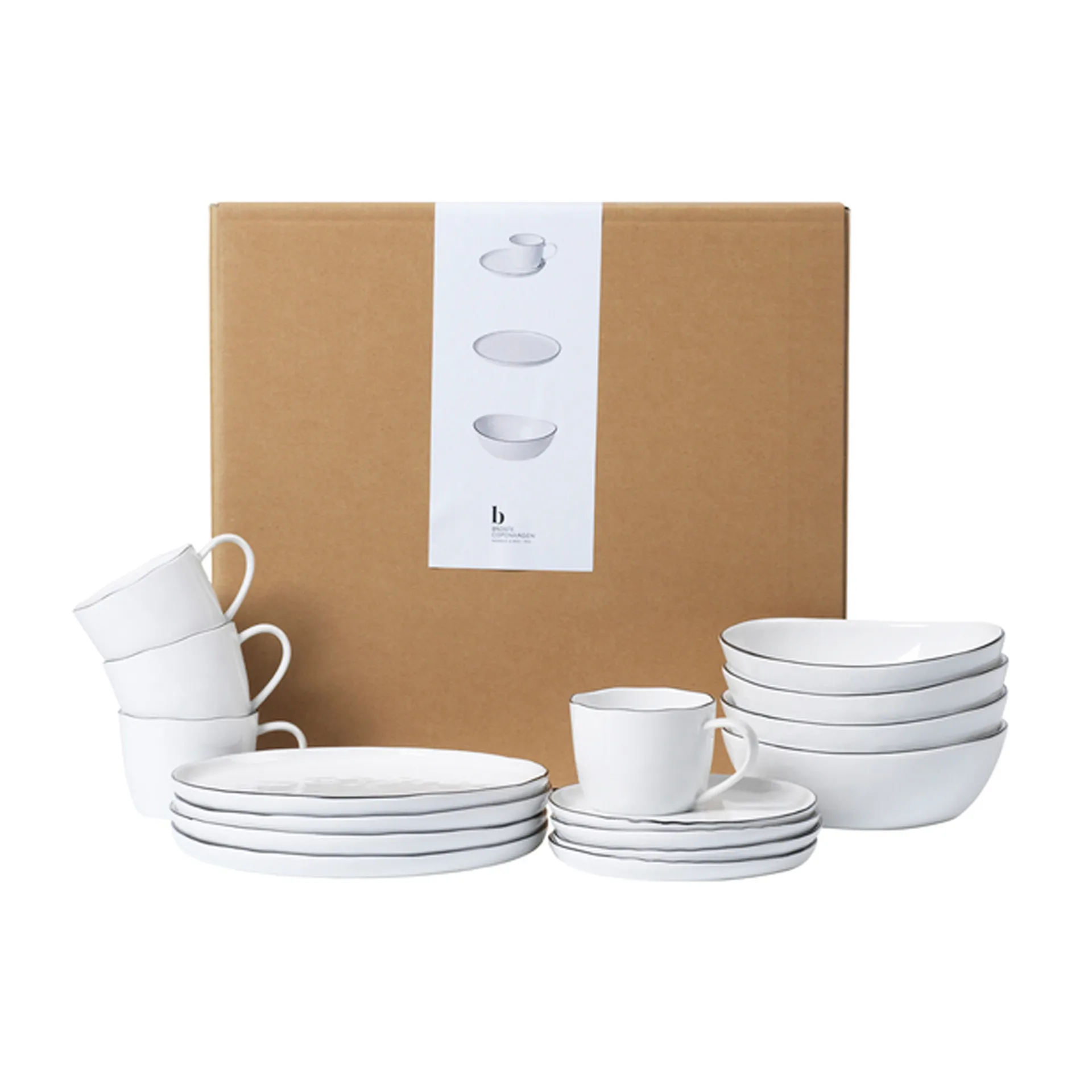 Set de desayuno Nordic Salt, 16 piezas Broste Copenhagen