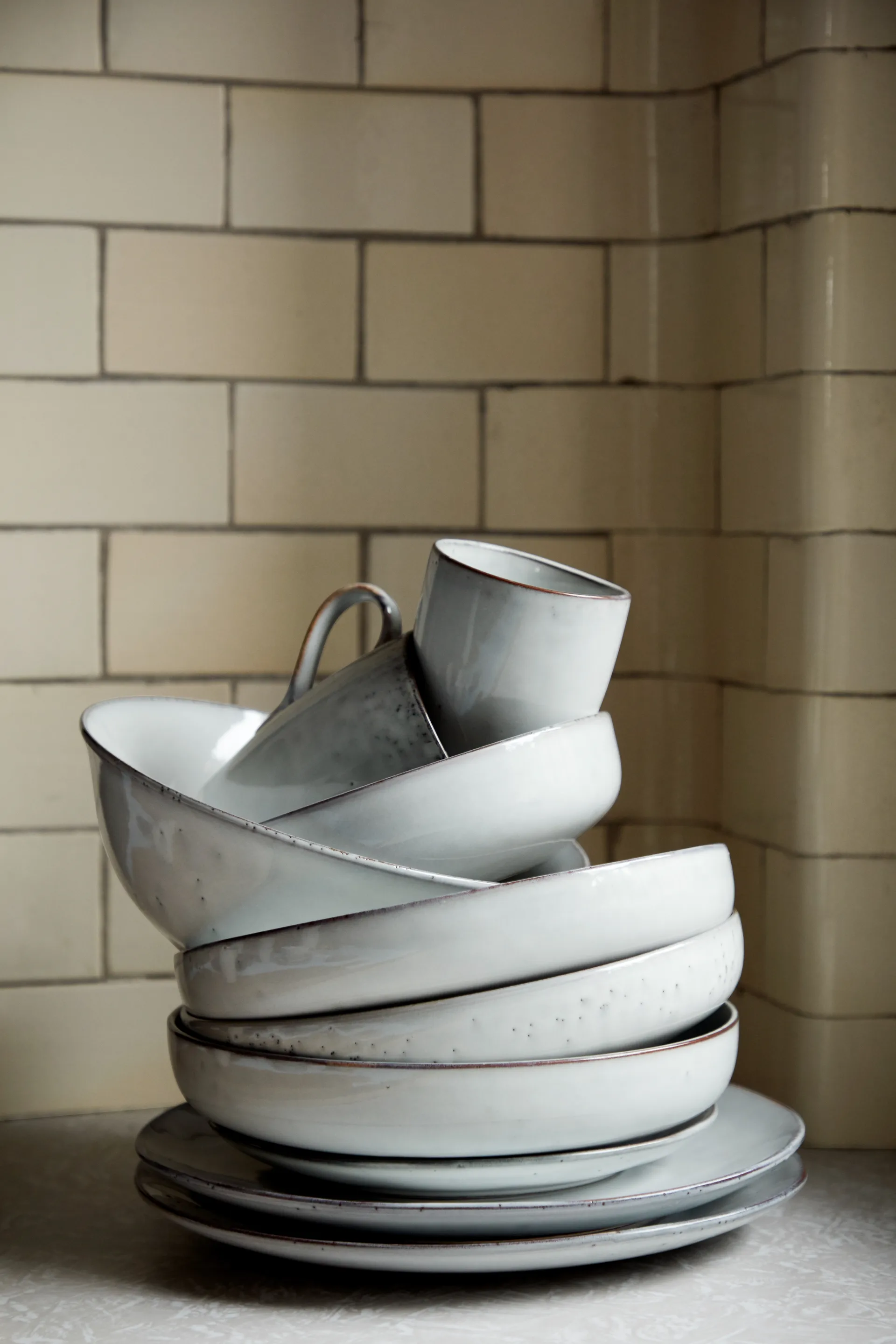 Set de desayuno Nordic Sand, 12 piezas Broste Copenhagen